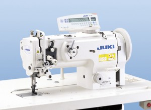 JUKI DNU-1541-7 Point noué 1 aiguille, Triple entraînement, Crochet double-capacité, Coupe fil auto.