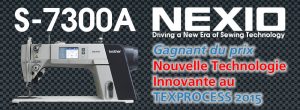 Brother S-7300A « NEXIO », Piqueuse point noué électronique moteur intégré coupe fil avec entrainement électronique