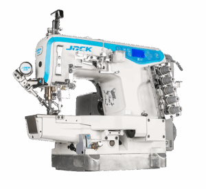 JACK K5E, machine à recouvrement supérieur et inférieur / colleteuse